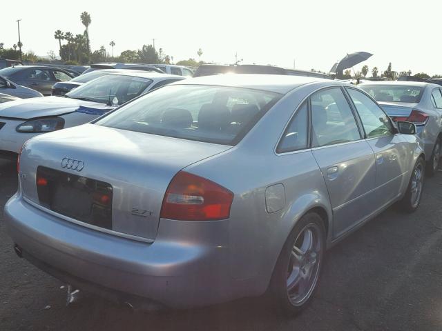 WAULD64B53N106979 - 2003 AUDI A6 2.7T QU SILVER photo 4