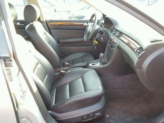 WAULD64B53N106979 - 2003 AUDI A6 2.7T QU SILVER photo 5