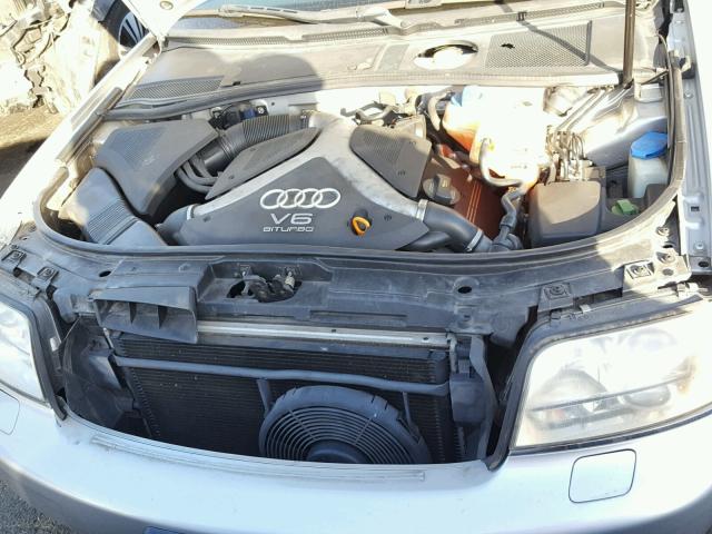 WAULD64B53N106979 - 2003 AUDI A6 2.7T QU SILVER photo 7