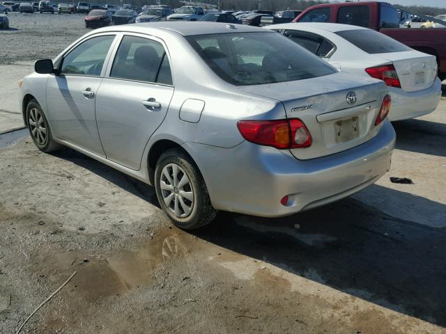 JTDBL40E29J010443 - 2009 TOYOTA COROLLA BA SILVER photo 3