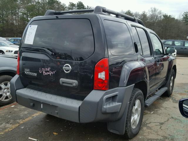 5N1AN08W27C545250 - 2007 NISSAN XTERRA OFF BLACK photo 4