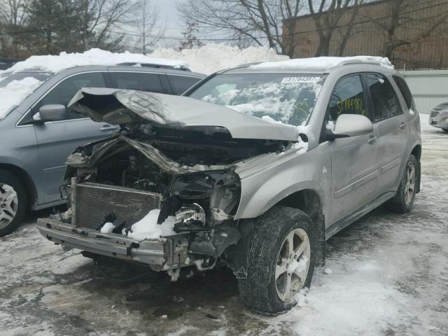 2CNDL73F476062788 - 2007 CHEVROLET EQUINOX LT SILVER photo 2