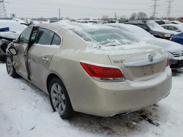 1G4GH5E37CF126408 - 2012 BUICK LACROSSE P BEIGE photo 3