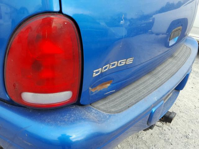 1B4HS28Y7WF185900 - 1998 DODGE DURANGO BLUE photo 9