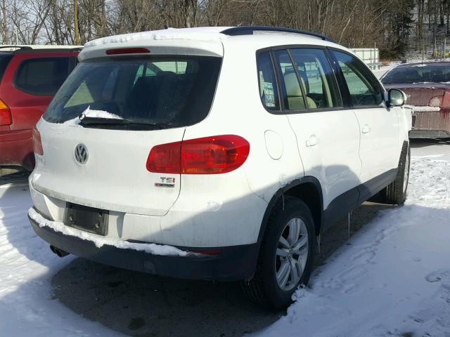 WVGBV7AXXGW604169 - 2016 VOLKSWAGEN TIGUAN S WHITE photo 4