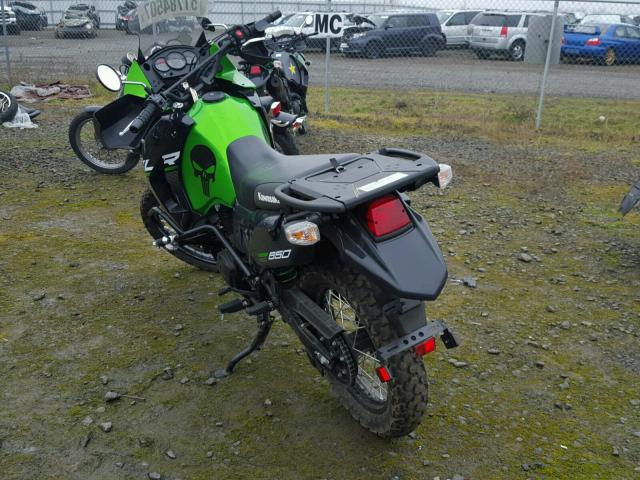 JKAKLEE11FDA80275 - 2015 KAWASAKI KL650 E GREEN photo 3