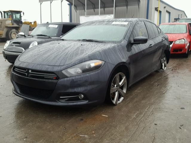 1C3CDFEB5ED721157 - 2014 DODGE DART GT BLUE photo 2