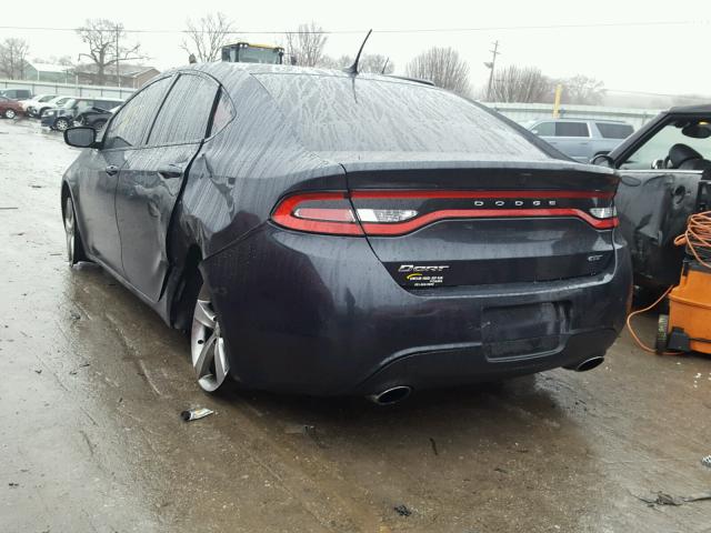 1C3CDFEB5ED721157 - 2014 DODGE DART GT BLUE photo 3