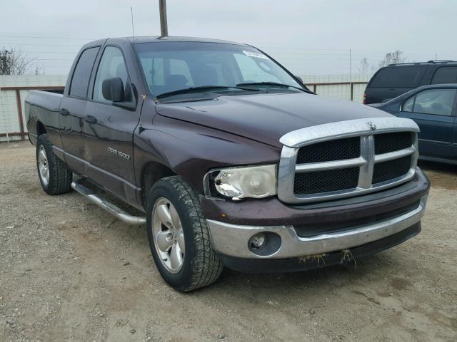 1D7HA18N45S104319 - 2005 DODGE RAM 1500 S MAROON photo 1