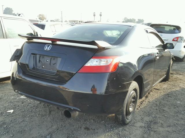 2HGFG21508H709502 - 2008 HONDA CIVIC SI BLACK photo 4