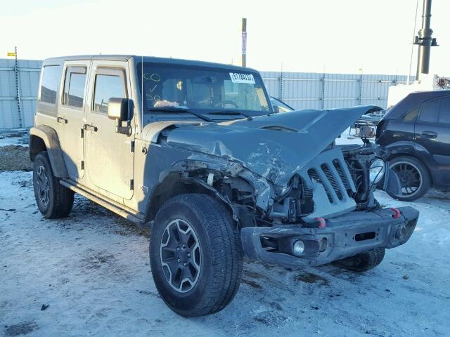 1C4BJWFG6DL650730 - 2013 JEEP WRANGLER U GRAY photo 1