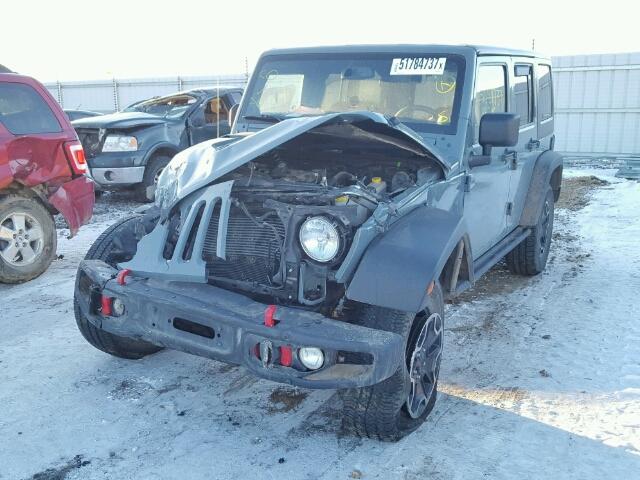 1C4BJWFG6DL650730 - 2013 JEEP WRANGLER U GRAY photo 2