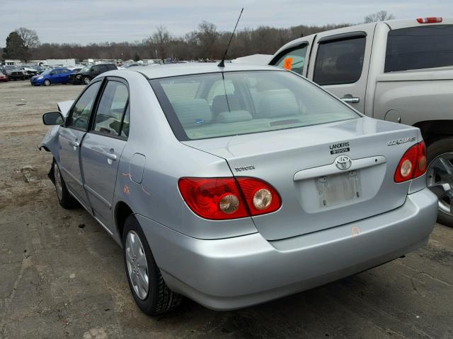 1NXBR32E45Z560611 - 2005 TOYOTA COROLLA CE SILVER photo 3