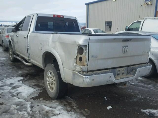 3C63R3JL7FG616707 - 2015 RAM 3500 LARAM SILVER photo 3