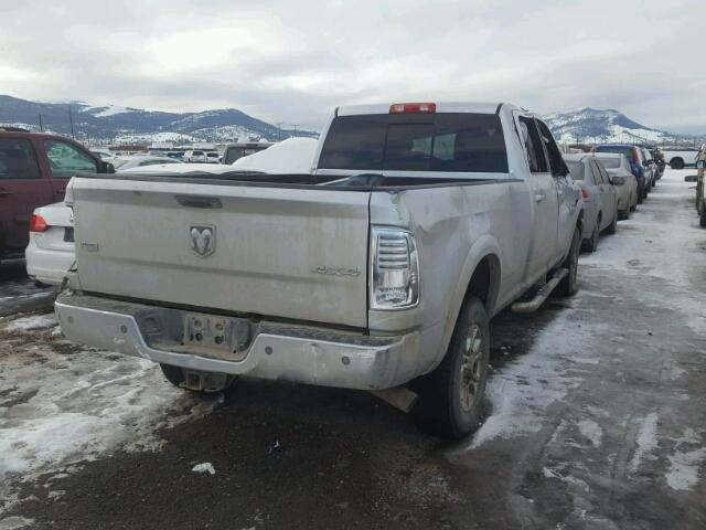 3C63R3JL7FG616707 - 2015 RAM 3500 LARAM SILVER photo 4