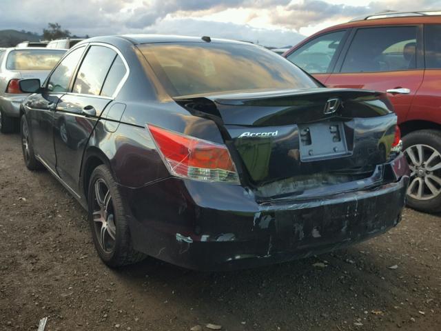 1HGCP26898A146468 - 2008 HONDA ACCORD EXL BLACK photo 3