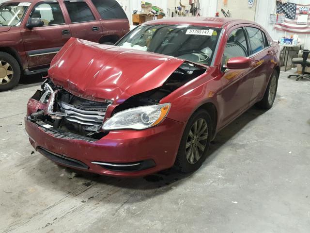 1C3CCBBG9EN106391 - 2014 CHRYSLER 200 TOURIN MAROON photo 2