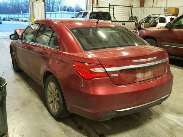 1C3CCBBG9EN106391 - 2014 CHRYSLER 200 TOURIN MAROON photo 3