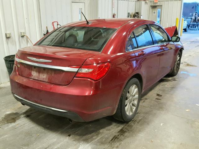 1C3CCBBG9EN106391 - 2014 CHRYSLER 200 TOURIN MAROON photo 4