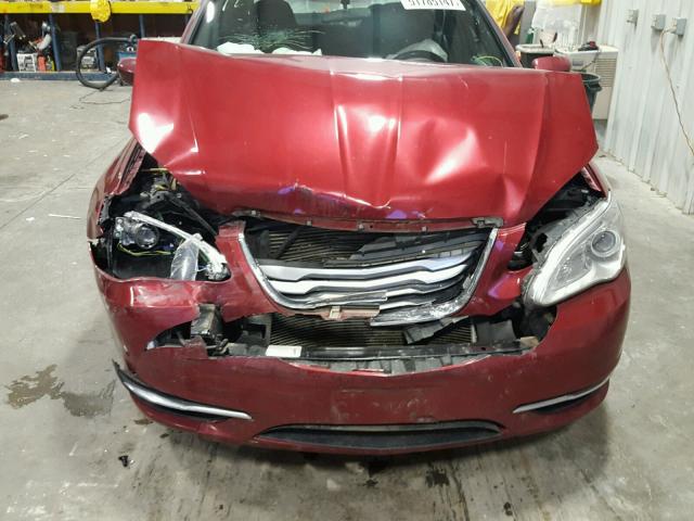 1C3CCBBG9EN106391 - 2014 CHRYSLER 200 TOURIN MAROON photo 7