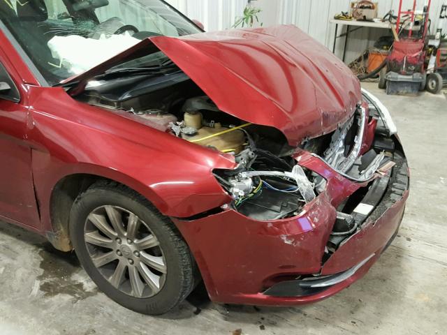 1C3CCBBG9EN106391 - 2014 CHRYSLER 200 TOURIN MAROON photo 9