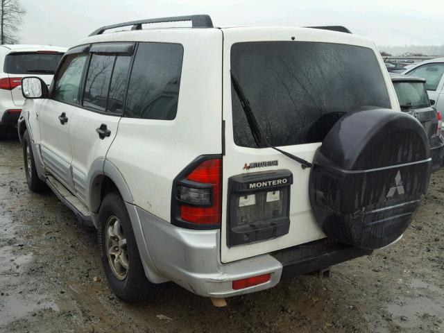 JA4MW31R11J036591 - 2001 MITSUBISHI MONTERO XL WHITE photo 3