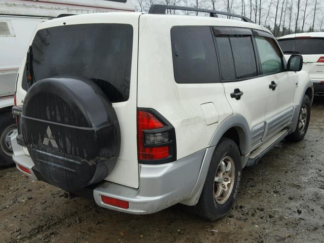 JA4MW31R11J036591 - 2001 MITSUBISHI MONTERO XL WHITE photo 4