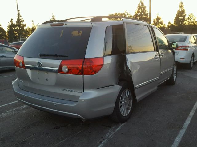 5TDZK22C47S095853 - 2007 TOYOTA SIENNA XLE SILVER photo 4