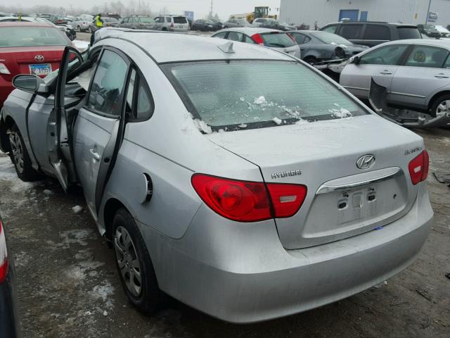 KMHDU4AD3AU190008 - 2010 HYUNDAI ELANTRA BL SILVER photo 3