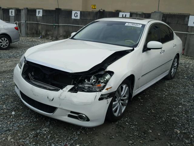 JNKCY01E79M802453 - 2009 INFINITI M35 BASE WHITE photo 2