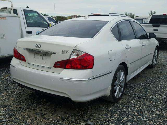 JNKCY01E79M802453 - 2009 INFINITI M35 BASE WHITE photo 4