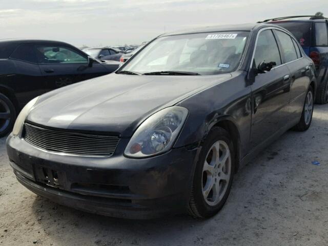 JNKCV51E43M307284 - 2003 INFINITI G35 BLACK photo 2