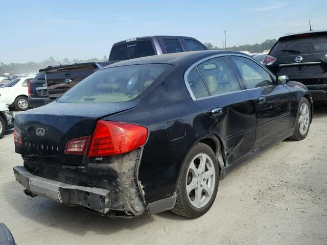 JNKCV51E43M307284 - 2003 INFINITI G35 BLACK photo 4