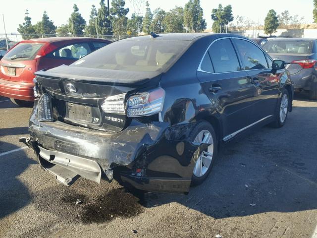 JTHBB1BA2A2007812 - 2010 LEXUS HS 250H BLACK photo 4