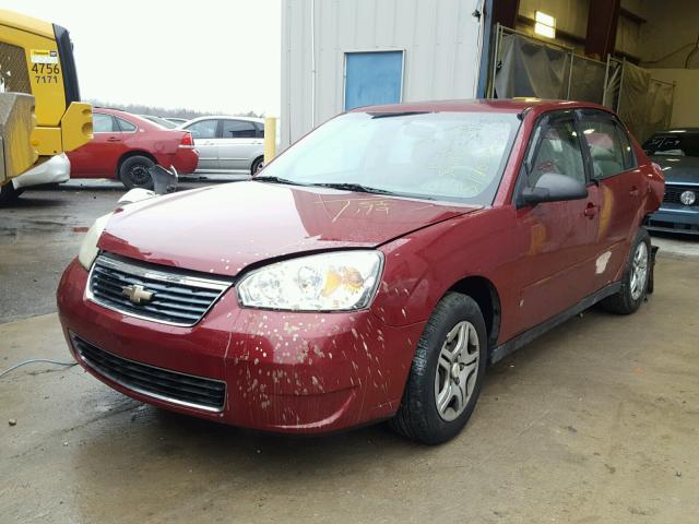 1G1ZS58FX7F136207 - 2007 CHEVROLET MALIBU LS MAROON photo 2