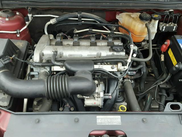 1G1ZS58FX7F136207 - 2007 CHEVROLET MALIBU LS მუქწითელი ფოტო 7