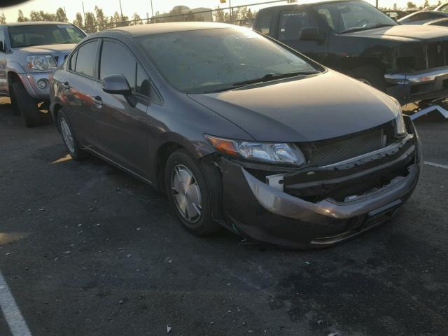 19XFB2F5XCE375070 - 2012 HONDA CIVIC LX GRAY photo 1