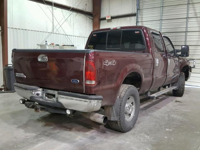 1FTSW21PX6ED62122 - 2006 FORD F250 SUPER MAROON photo 4