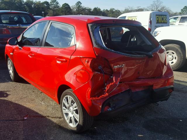 JM1DE1KY2C0145637 - 2012 MAZDA MAZDA2 RED photo 3