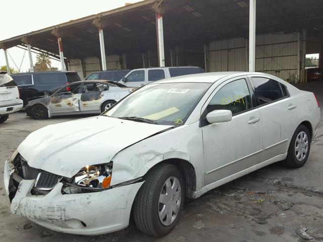 4A3AB36F86E016144 - 2006 MITSUBISHI GALANT ES WHITE photo 2