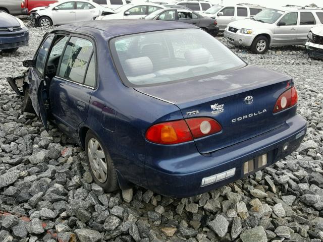 1NXBR12E51Z451248 - 2001 TOYOTA COROLLA CE BLUE photo 3