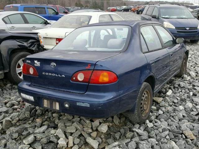 1NXBR12E51Z451248 - 2001 TOYOTA COROLLA CE BLUE photo 4