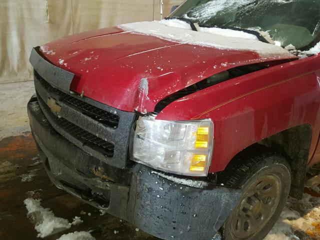 2GCEC19C071589405 - 2007 CHEVROLET SILVERADO RED photo 9