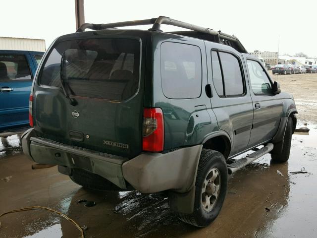 5N1ED28T31C520886 - 2001 NISSAN XTERRA XE GREEN photo 4