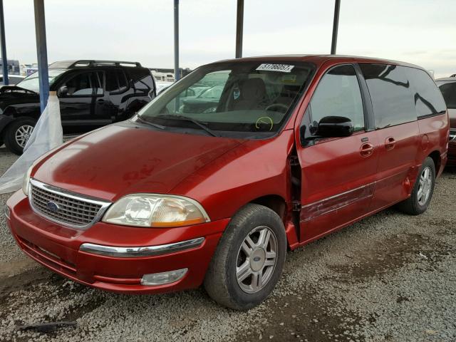2FMZA52413BB33219 - 2003 FORD WINDSTAR S RED photo 2