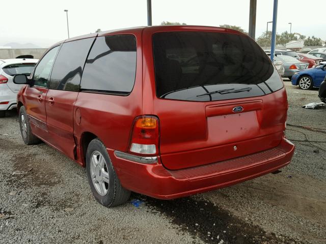 2FMZA52413BB33219 - 2003 FORD WINDSTAR S RED photo 3