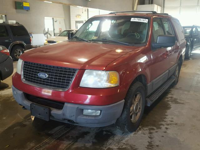 1FMPU16L63LA10833 - 2003 FORD EXPEDITION RED photo 2