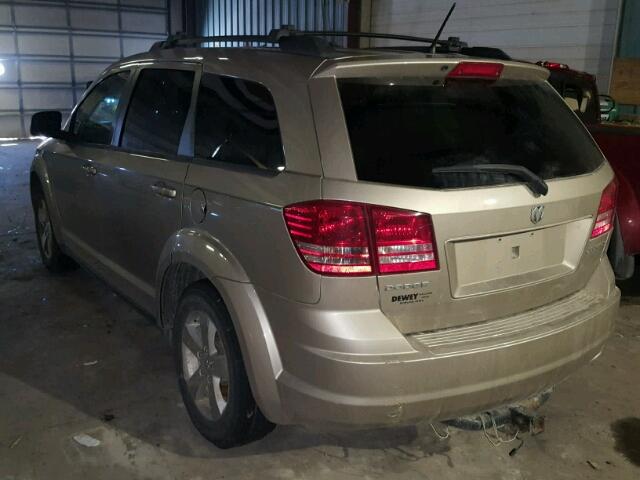 3D4GG47B59T517774 - 2009 DODGE JOURNEY SE GOLD photo 3