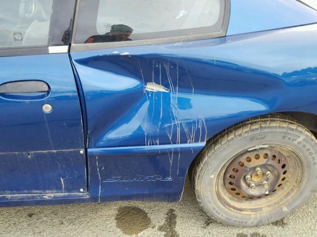 1G2JB12F347269715 - 2004 PONTIAC SUNFIRE BLUE photo 9