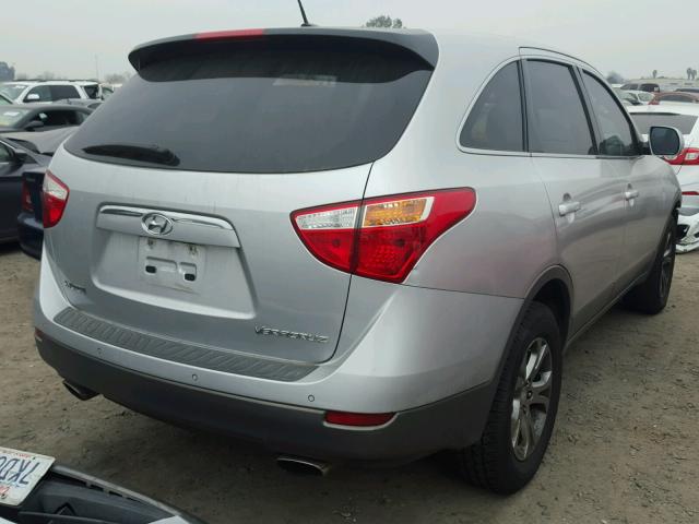 KM8NU13C97U012376 - 2007 HYUNDAI VERACRUZ G SILVER photo 4